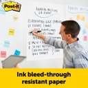 6ct Post-It Super Sticky White Unruled Easel Pads