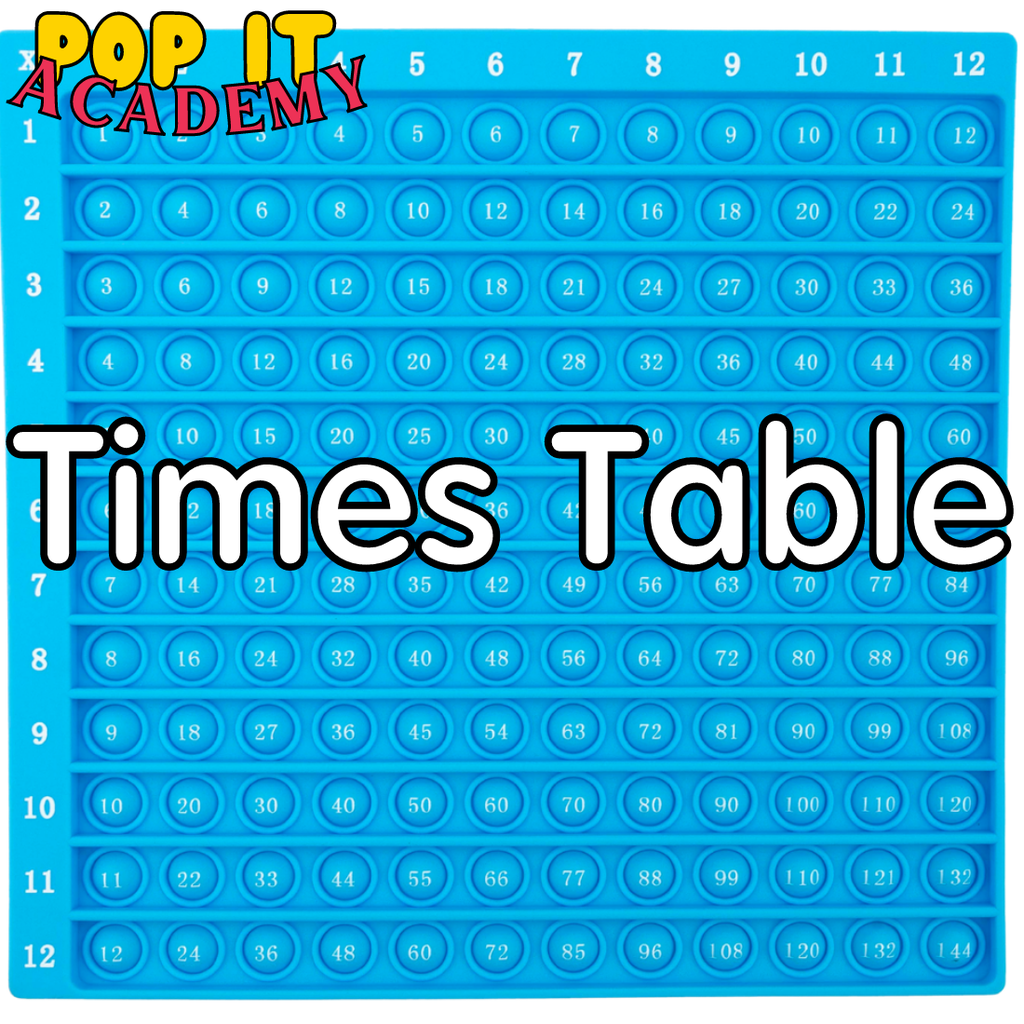 Times Table Pop It Board