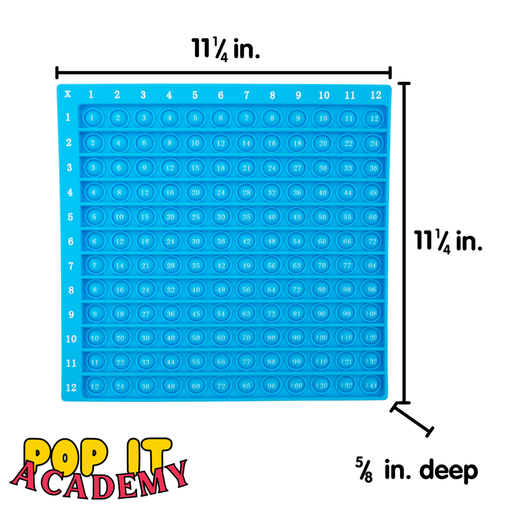 Times Table Pop It Board