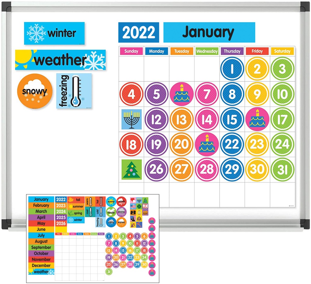 Giant Magnetic Calendar Set