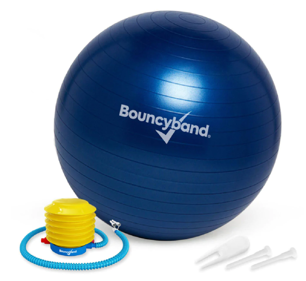 Non-Rolling Blue Balance Ball Chair 65cm