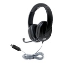 40ct MACH-2 Deluxe-Sized Multimedia Headset with Steel-Reinforced Gooseneck Mic USB Plug