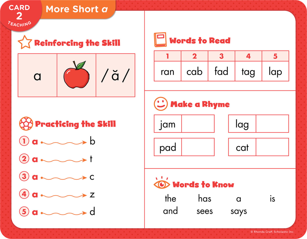 Decodable Cards Short Vowels & More