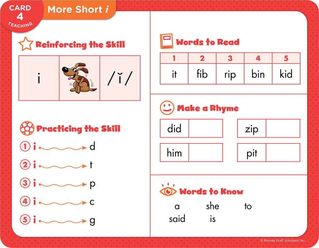 Decodable Cards Short Vowels & More