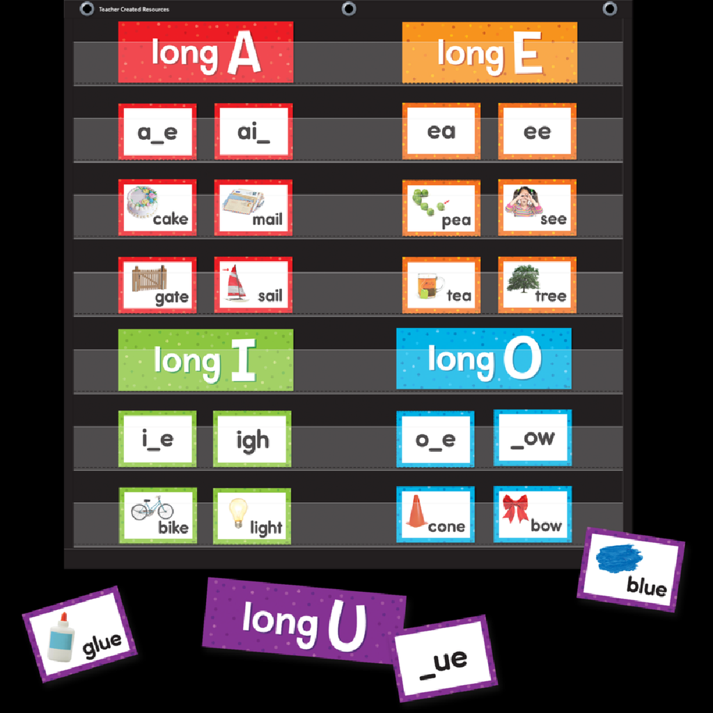 Long Vowels Pocket Chart Cards