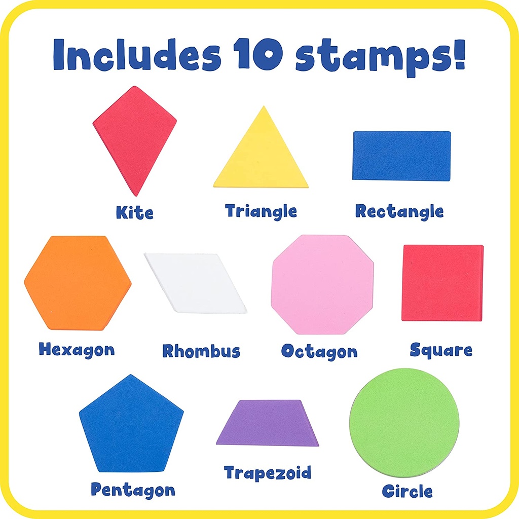 Giant Stampers Geometric Shapes - Filled In - Set of 10