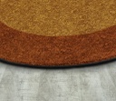 All Around 7'7" Round Area Rug Orange