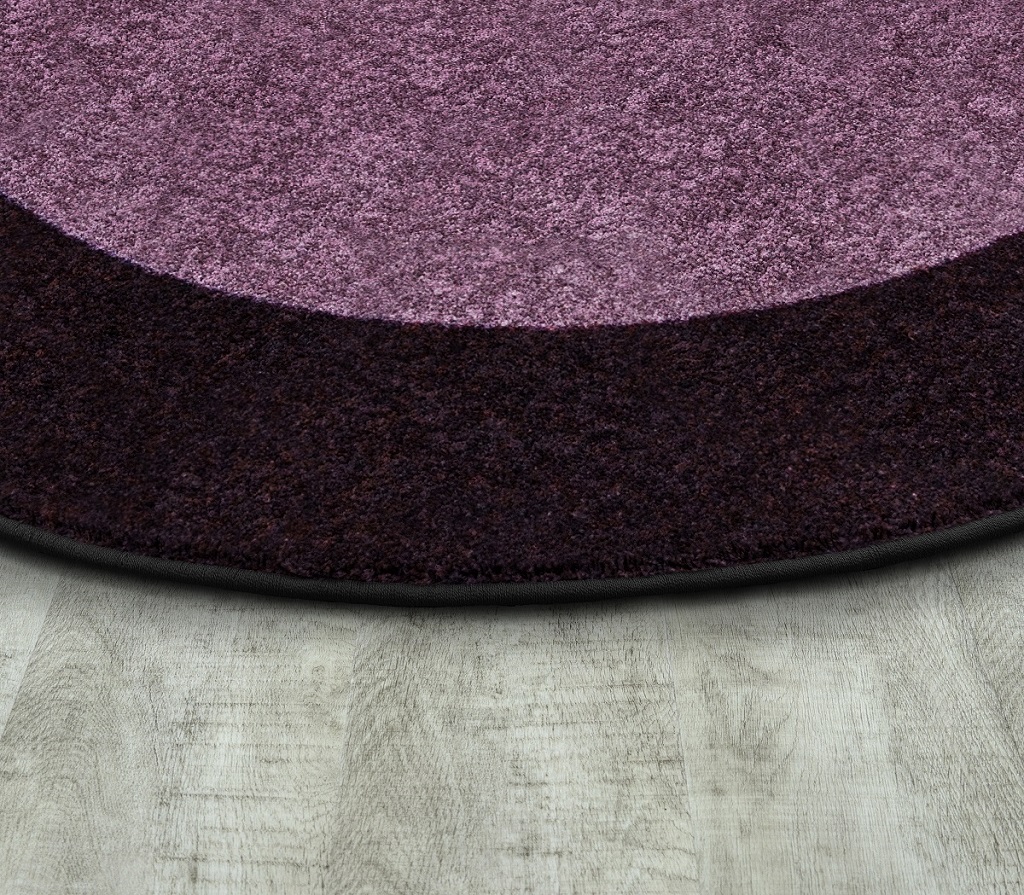 All Around 7'7" Round Area Rug Purple