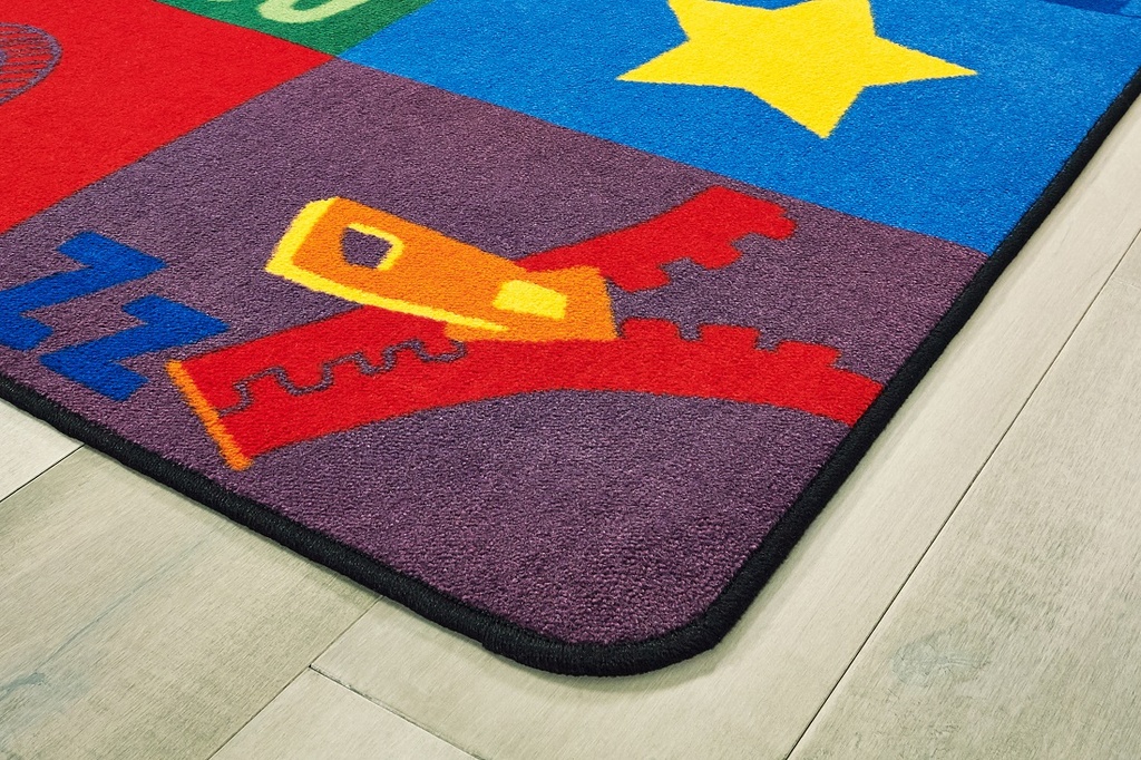 Sequential Seating Literacy Rug  8ft 4in x 13ft 4in Rectangle