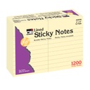 Sticky Notes, 4&quot; x 6&quot; Lined, 12 Pads