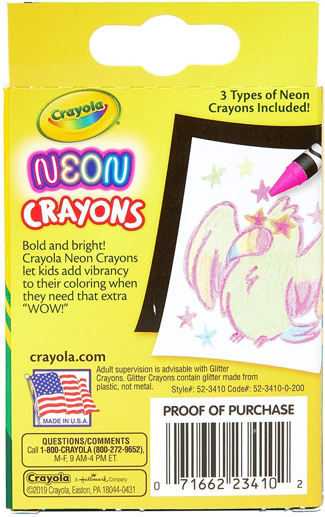 24 ct. Crayola Neon Crayons