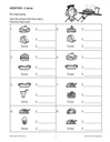 Menu Math for Beginners Book, Grades 1-3