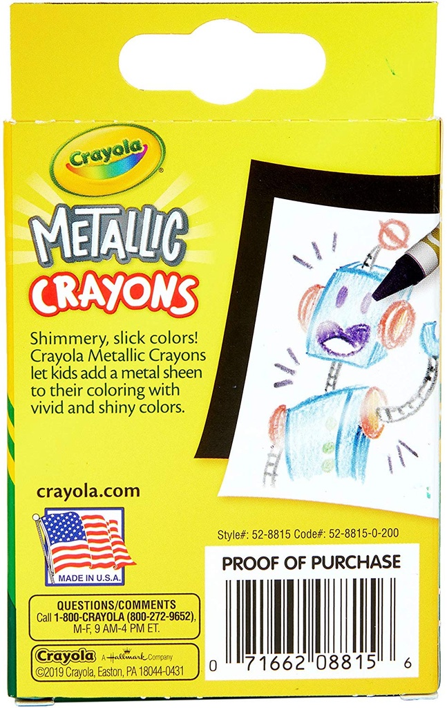 24 ct. Crayola Metallic Crayons