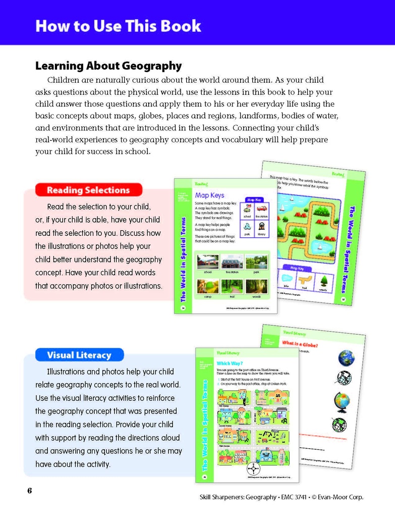 Skill Sharpeners: Geography Grade 1