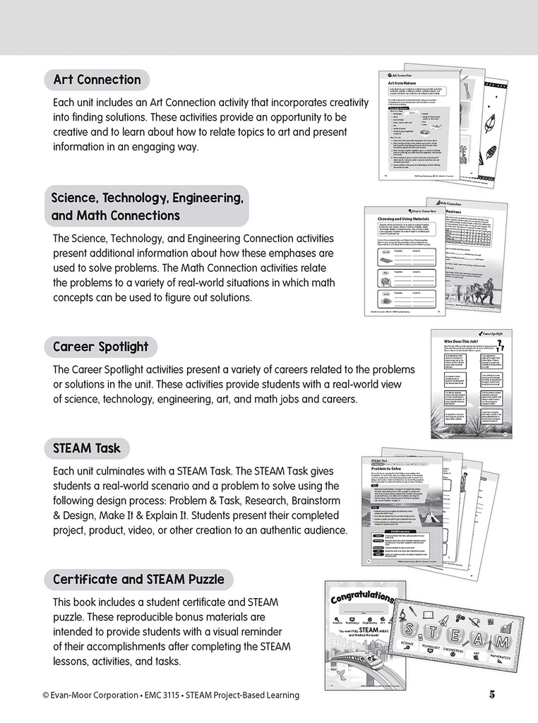 STEAM Project Based Learning Grade  5