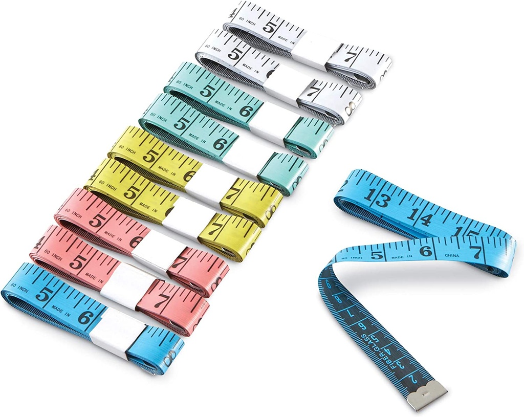 Customary/Metric Tape Measures (Set of 10)