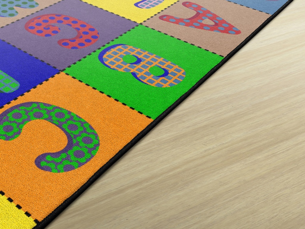 Abc Quilt Primary 7' 6" X 12' Rectangle