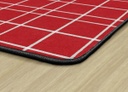Red Check 4' X 6' Rectangle