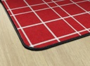 Red Check 4' X 6' Rectangle