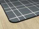 Gray Check 7'6" X12' Rectangle