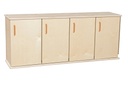 Contender Four-Section Stackable Lockers W/ Doors - Rta