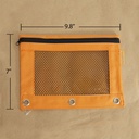 Retro Pastel Colors 3-Ring Pencil Pouch with Mesh Window Pack of 12