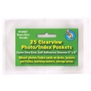25ct Clearview Photograph &amp; Index Card Pockets
