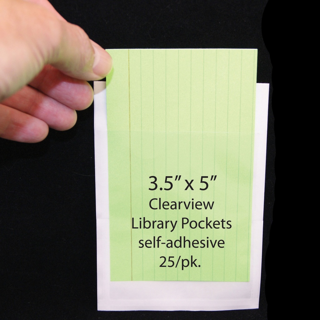 25ct Clearview Library Pockets