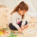 GeoStix Letter Construction Set - 200 Connecting Sticks - 50 Activities