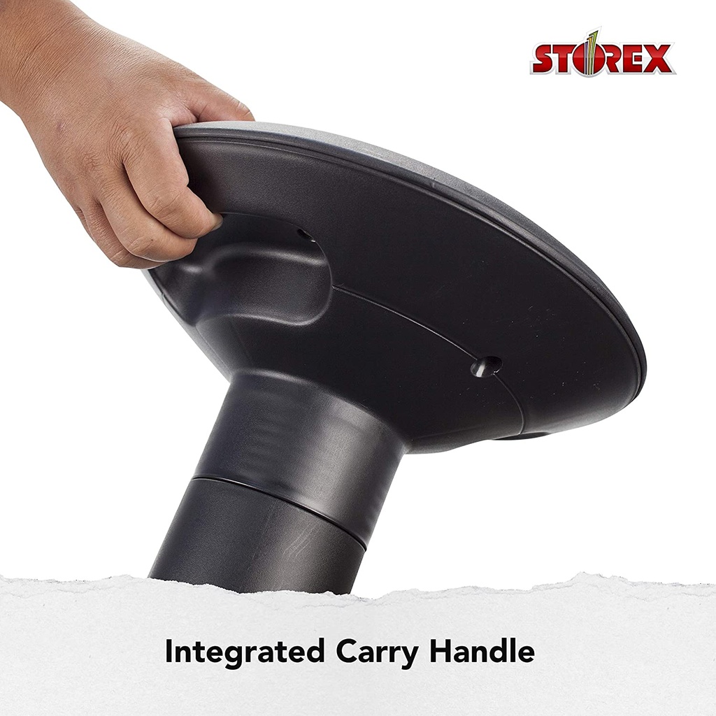 Storex Wiggle Stool Black carry handle