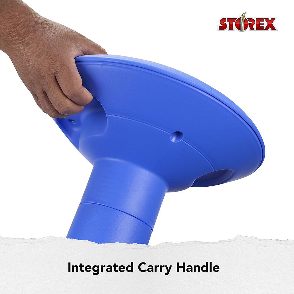 Storex Wiggle Stool Blue Carry Handle