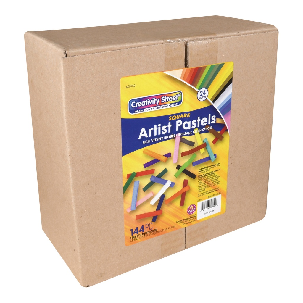 Square Artist Pastels 144 Pieces in 12 Colors