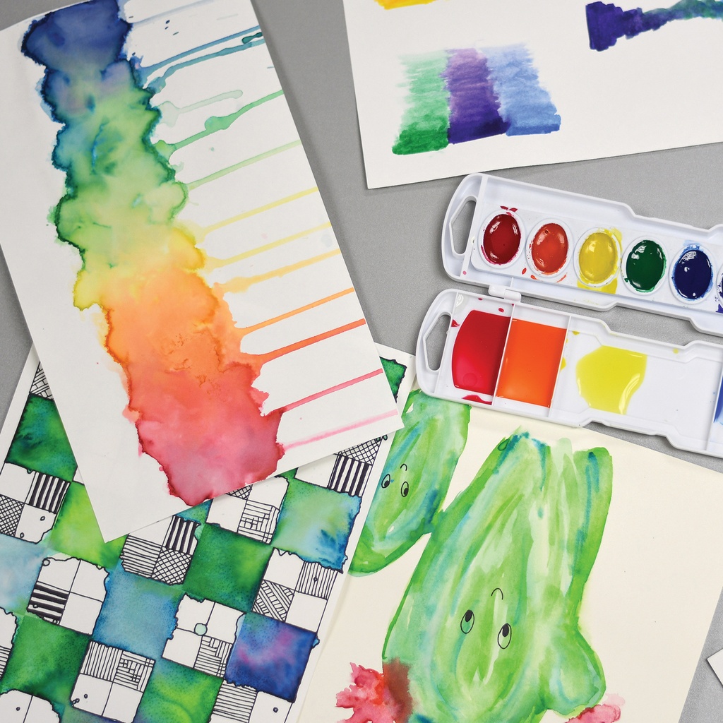 White 9" x 12" 140 lb. Watercolor Paper 50 Sheets