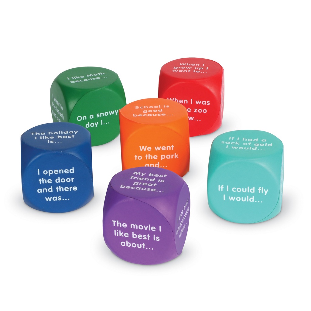 Writing Prompt Cubes Set of 6