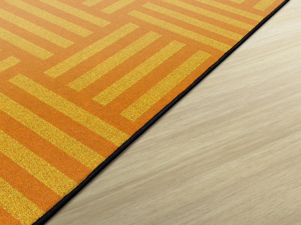 Hashtag Tone On Tone Orange (Seats 24) 6x8'4 Rectangle