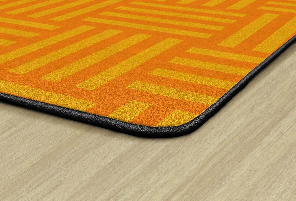 Hashtag Tone On Tone Orange (Seats 30) 7'6x12 Rectangle