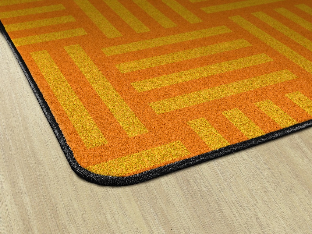 Hashtag Tone On Tone Orange (Seats 30) 7'6x12 Rectangle