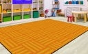 Hashtag Tone On Tone Orange (Seats 30) 7'6x12 Rectangle