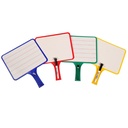 Blank/Lined Double-Sided Rectangular Dry Erase Whiteboards with Markers Pack of 24