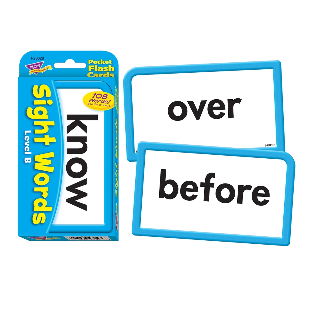 Sight Words Pocket Flash Cards