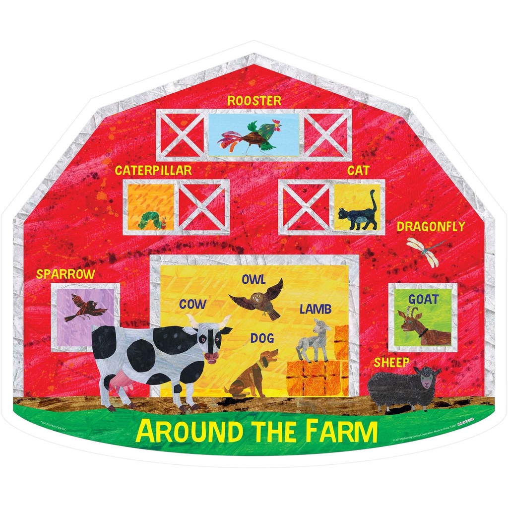 The World of Eric Carle™ Around the Farm 2-Sided Floor Puzzle