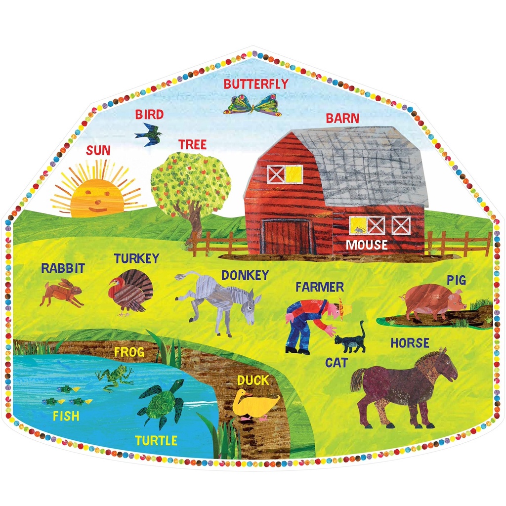 The World of Eric Carle™ Around the Farm 2-Sided Floor Puzzle