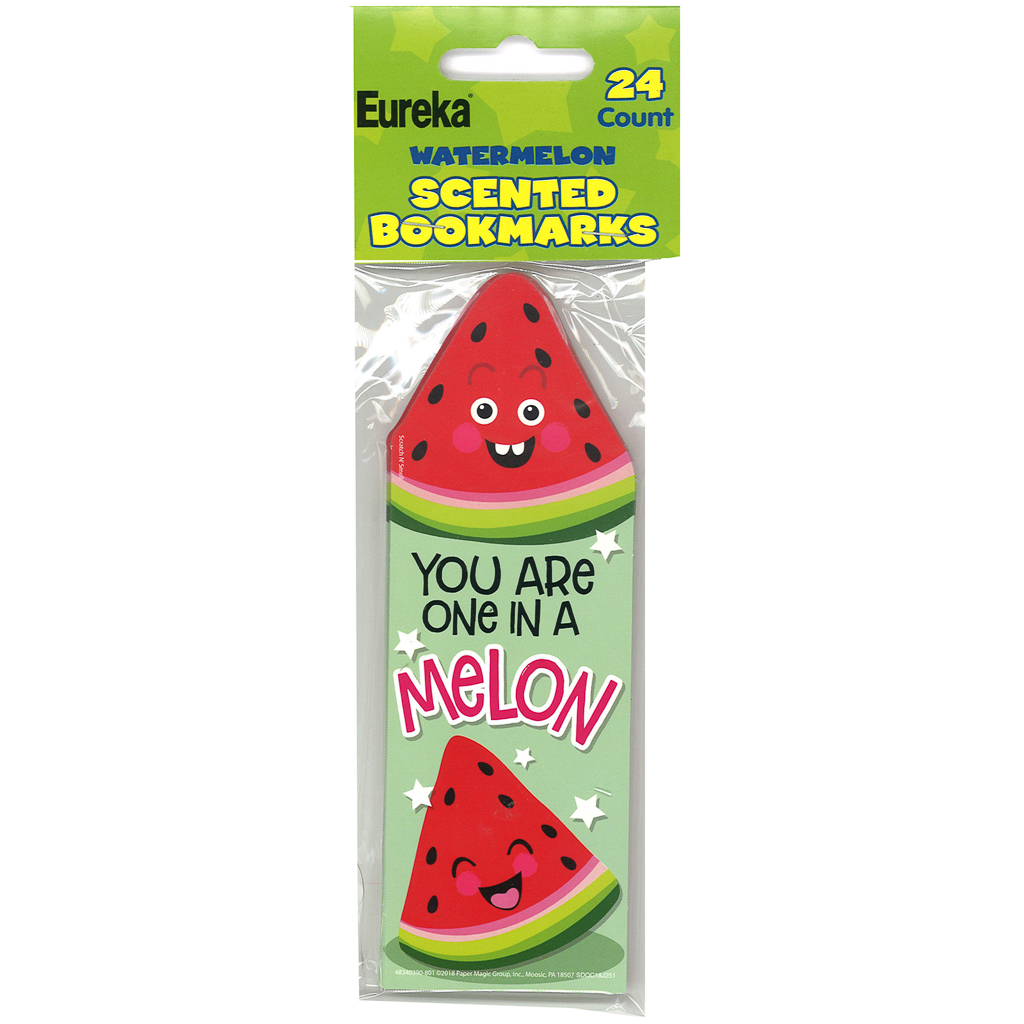 Watermelon Scented Bookmarks, Pack of 24