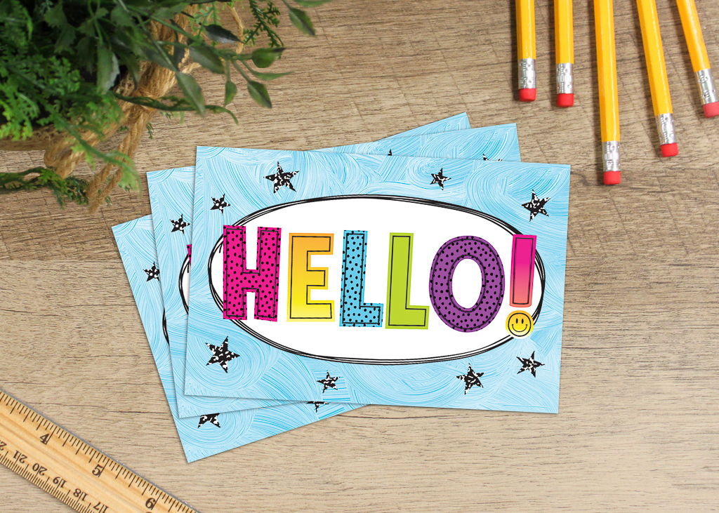 30ct Brights 4Ever Hello Postcards