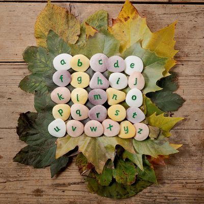 26ct Lowercase Alphabet Pebbles