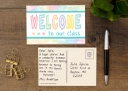 Pastel Pop Welcome Postcards, Pack of 30