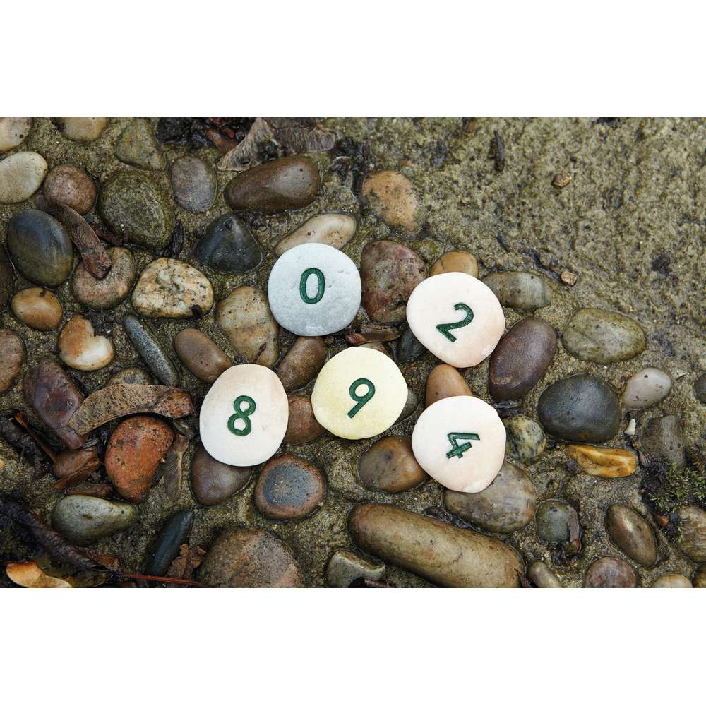 22ct Number Pebbles