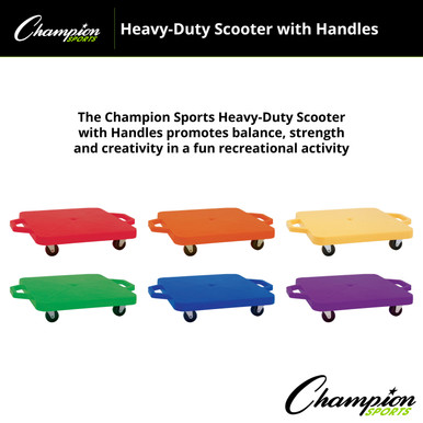 12 Inch Heavy-Duty Scooter With Handles, Set of 6