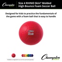 Rhino Skin High Bounce Size 4 Soccer Ball Set