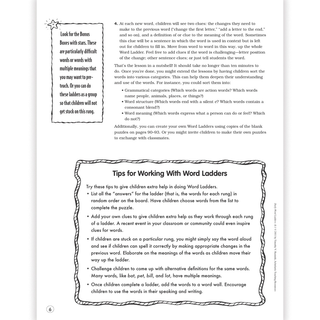 Daily Word Ladders Grades K-1_5